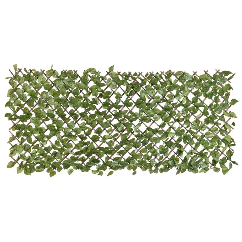 Nature Garden Slat avec des feuilles vertes de feuilles de baie 90x180 cm
