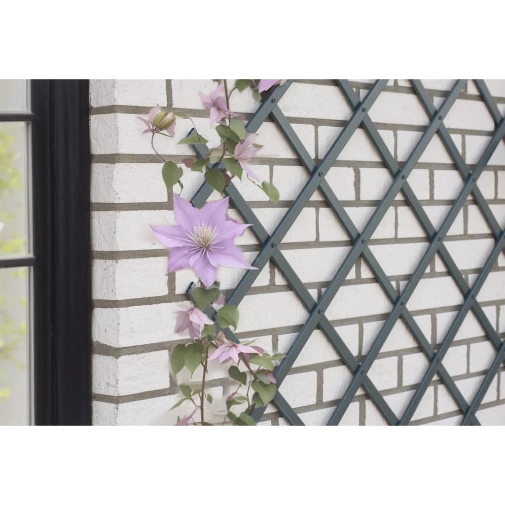Nature Garden Slat Travail 50x150 cm PVC Anthracite -colored