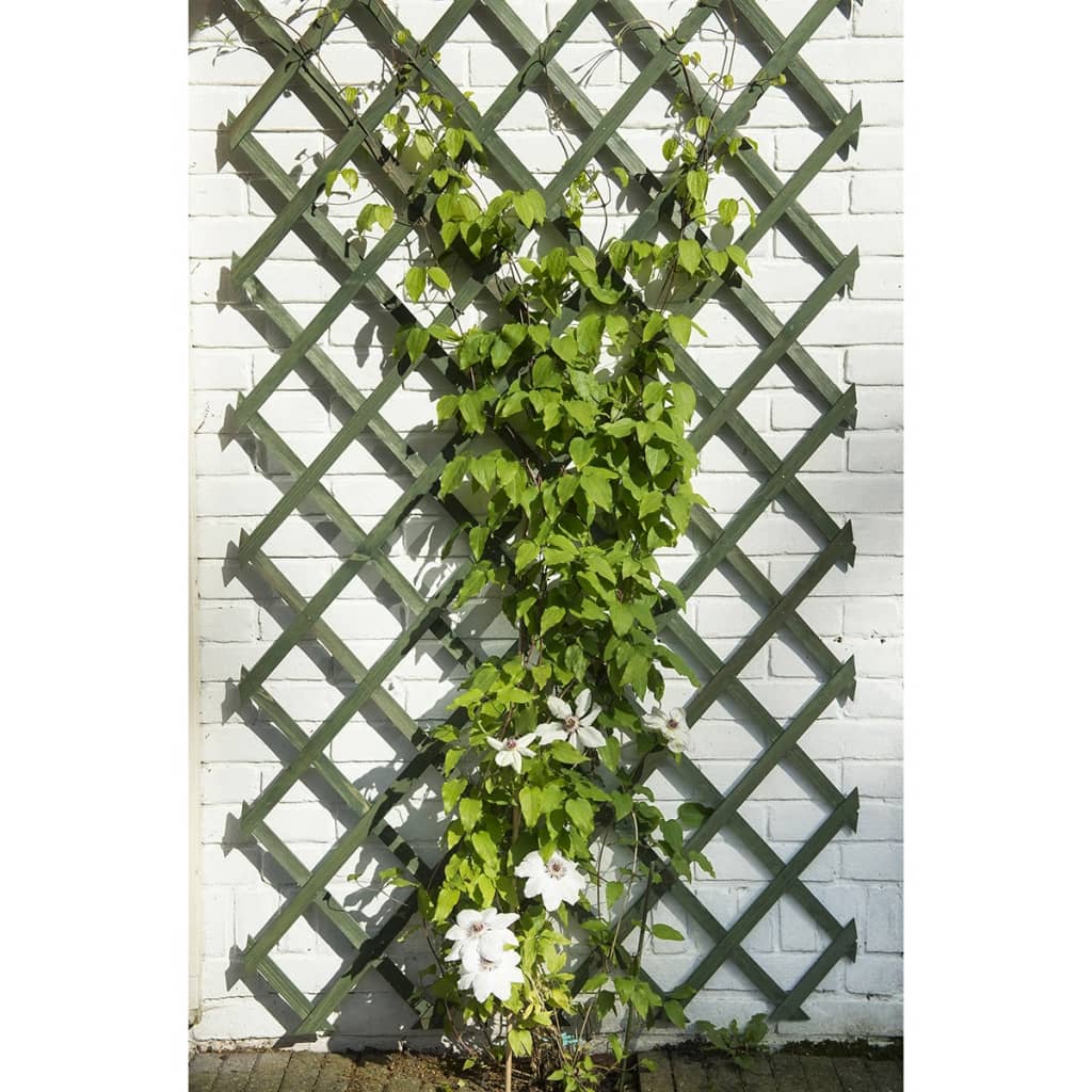Nature Garden Slat Work 50x150 cm Green en bois