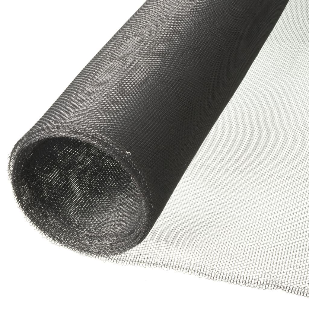 Nature Mosquito Net 1x2 m Gris d'aluminium