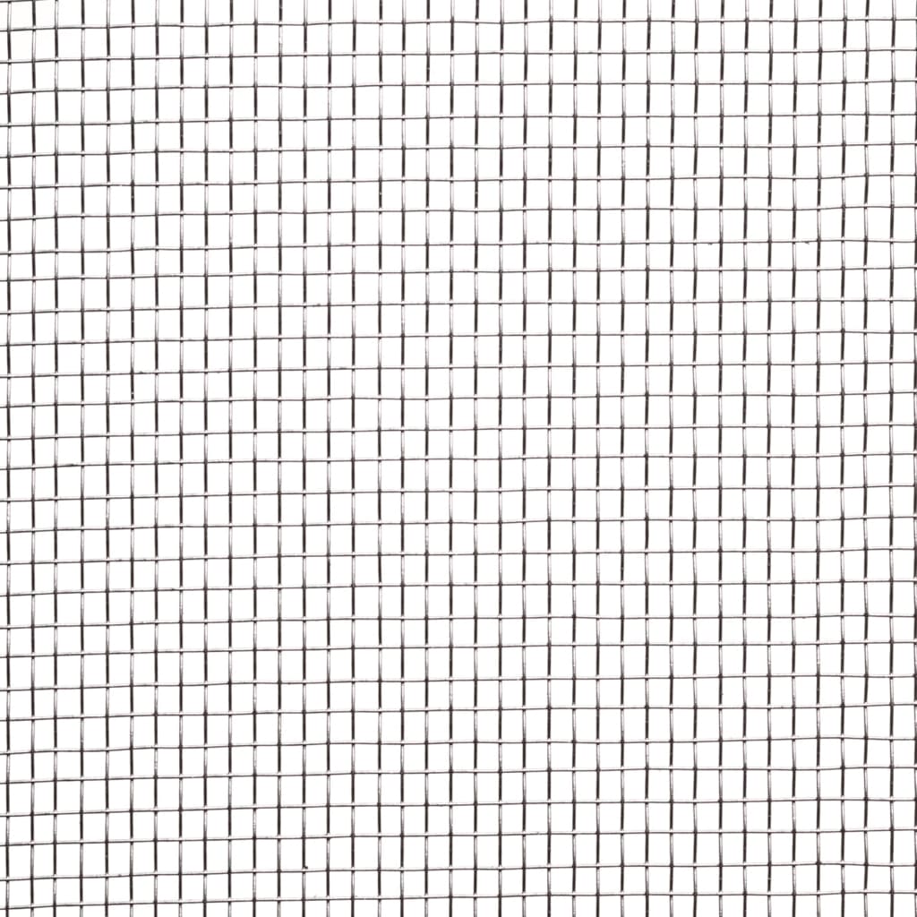 Nature Mosquito Net 1x2 m Gris d'aluminium