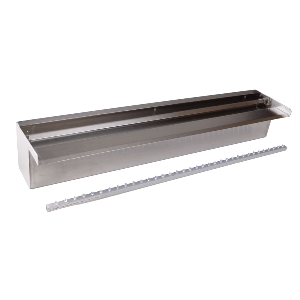 Cascade Ubbink Niagara avec éclairage LED 60 cm en acier inoxydable