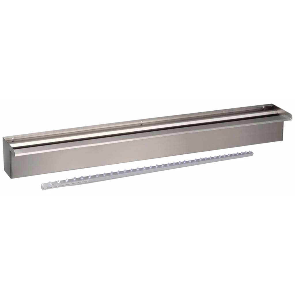 Ubbink Niagara Waterfall avec éclairage LED 90 cm en acier inoxydable