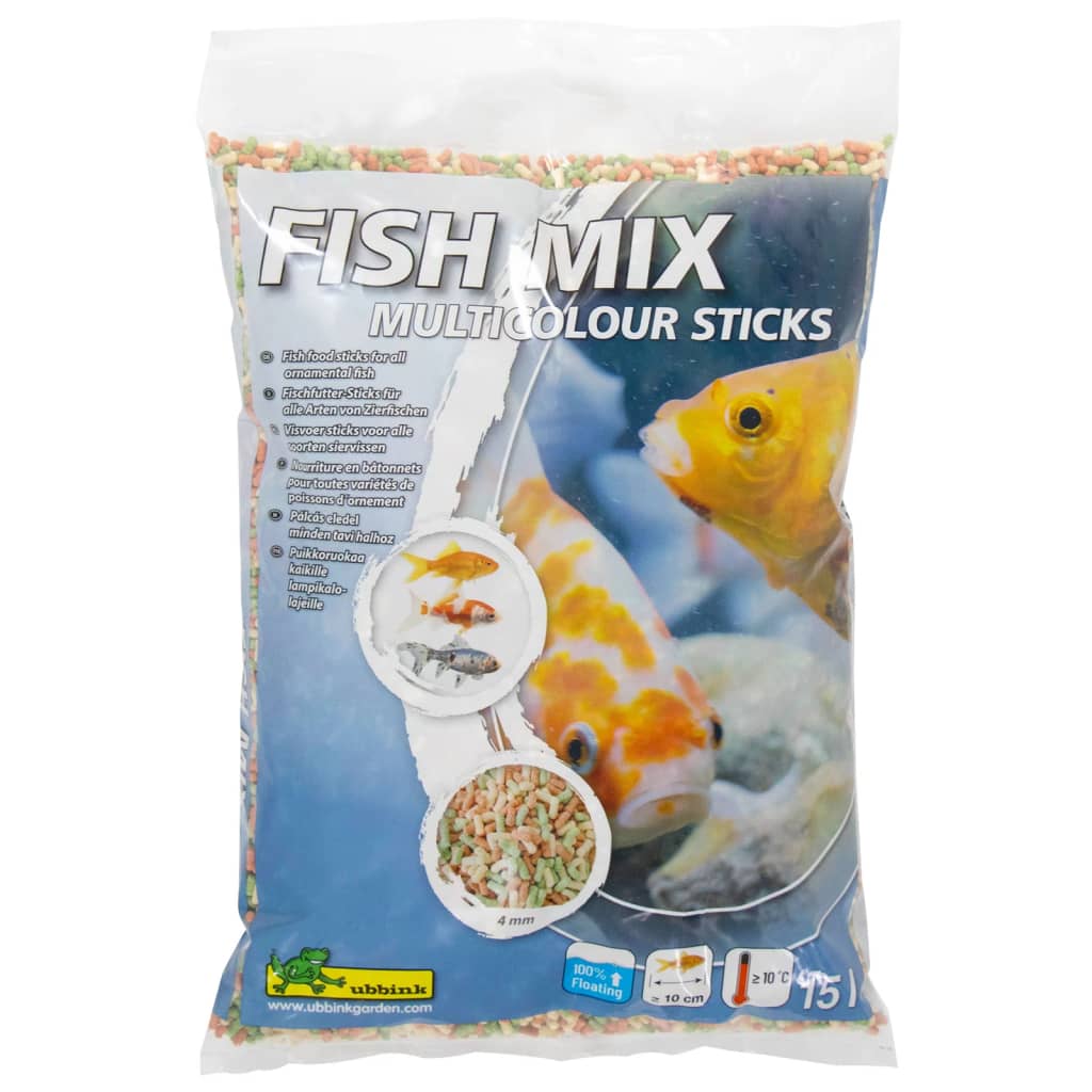 Ubbink Fish Fish Fish Mélangez plusieurs bâtons de main 4 mm 15 L