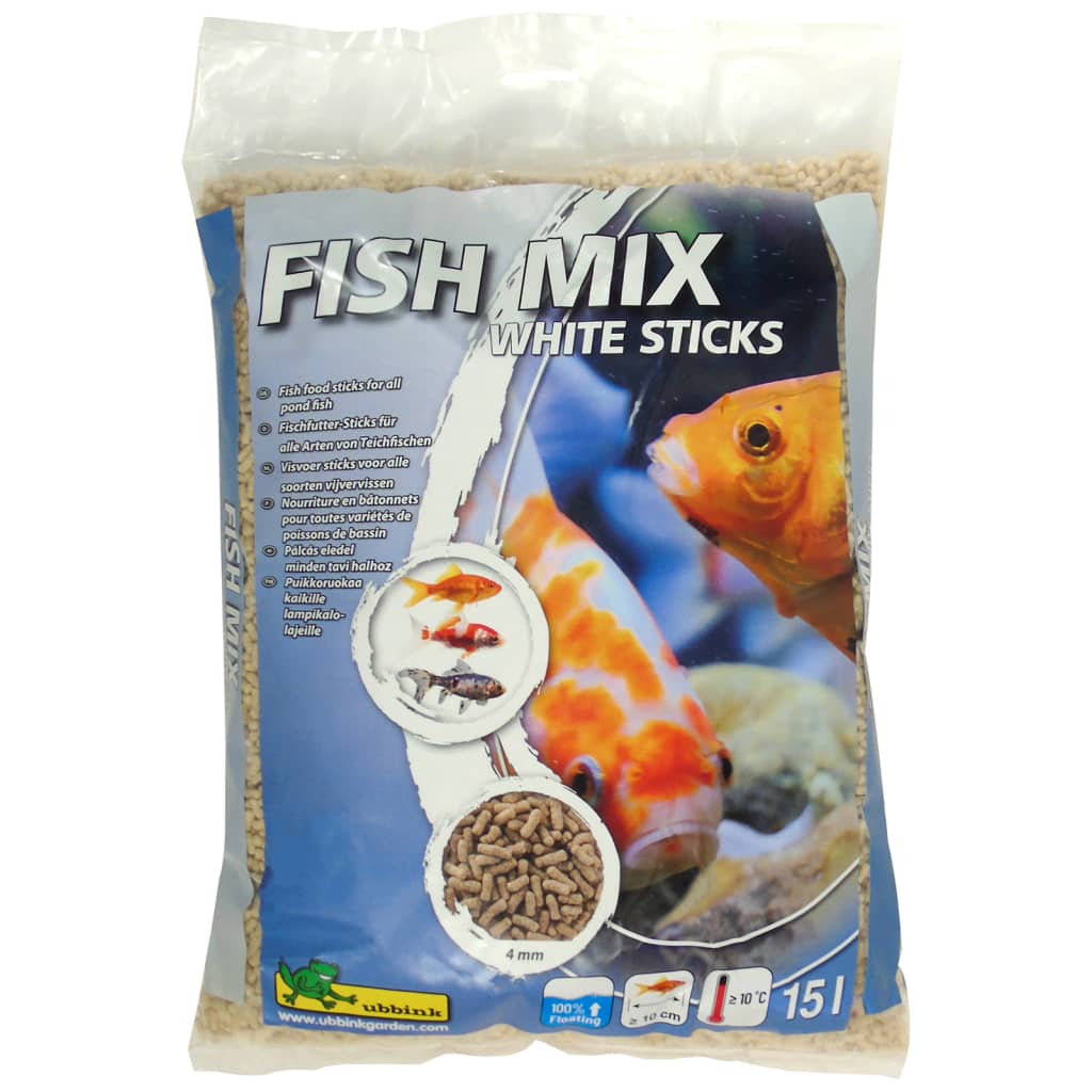 Ubbink Fish Fish Fish Mélanger les bâtons blancs 4 mm 15 L