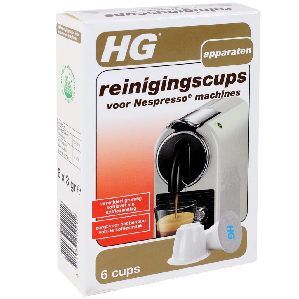 Hg nettoyage des tasses v. Nespresso