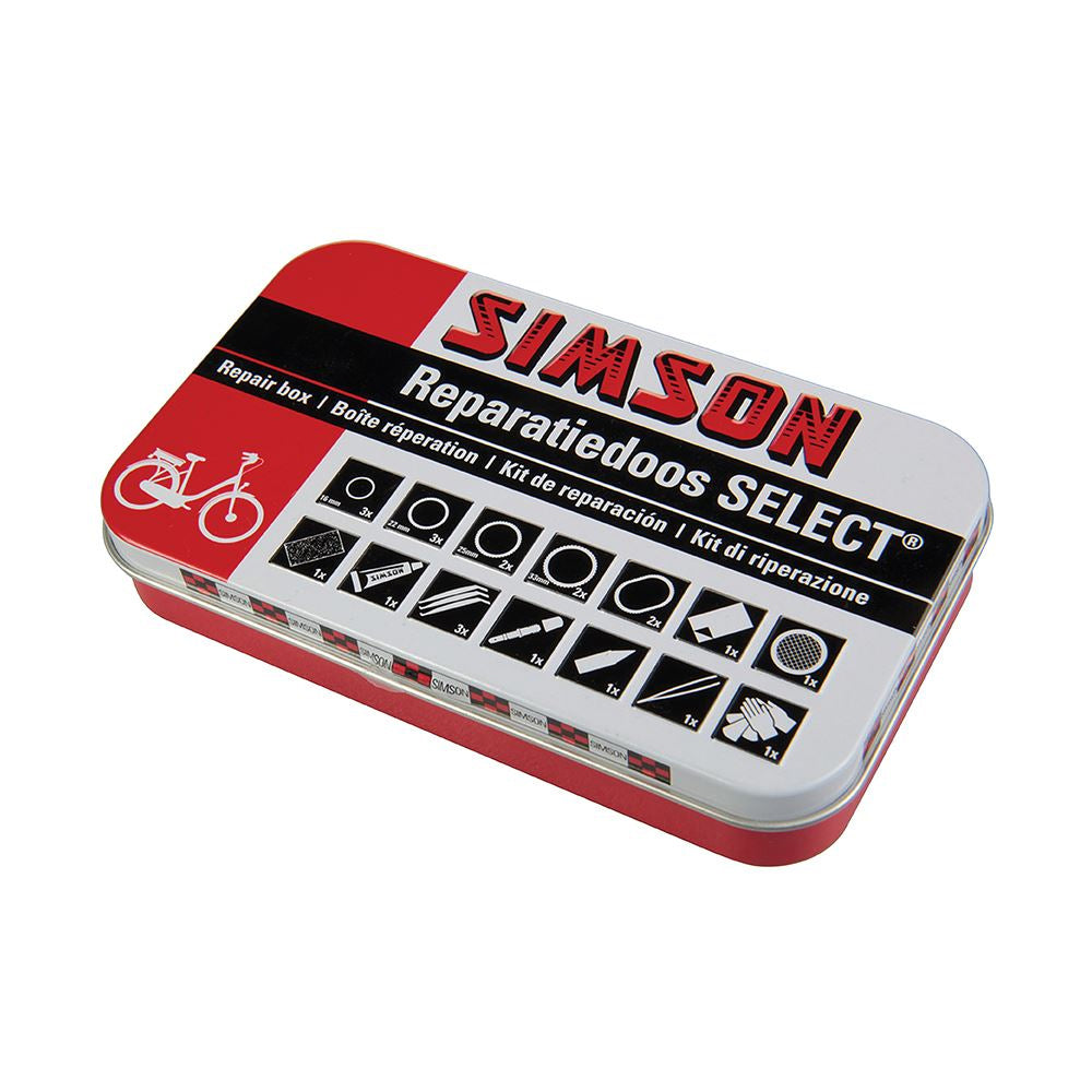 Boîte de réparation Sélectionnez 12,5 cm en aluminium blanc rouge 23 pièces