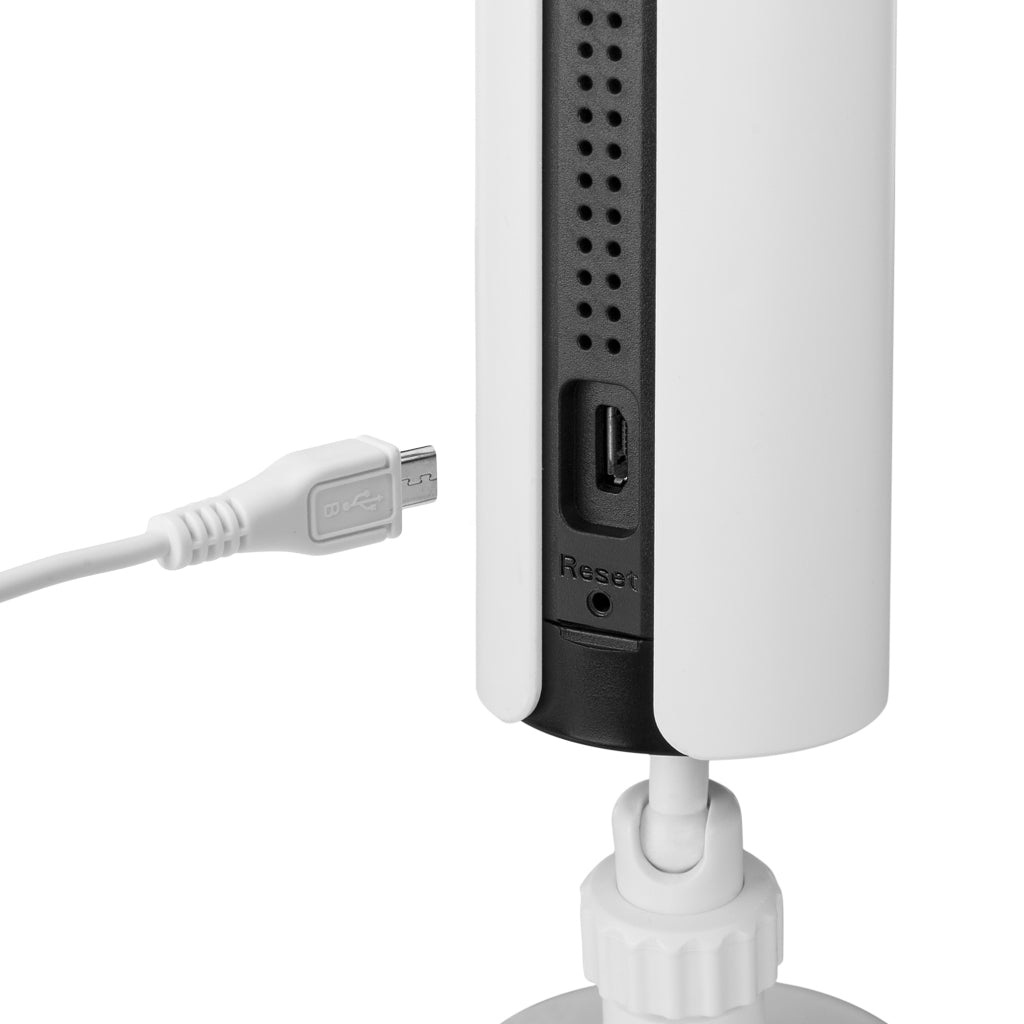 Smartwares CIP-37183 180 degrés ; Caméra IP Intérieure Blanc Noir