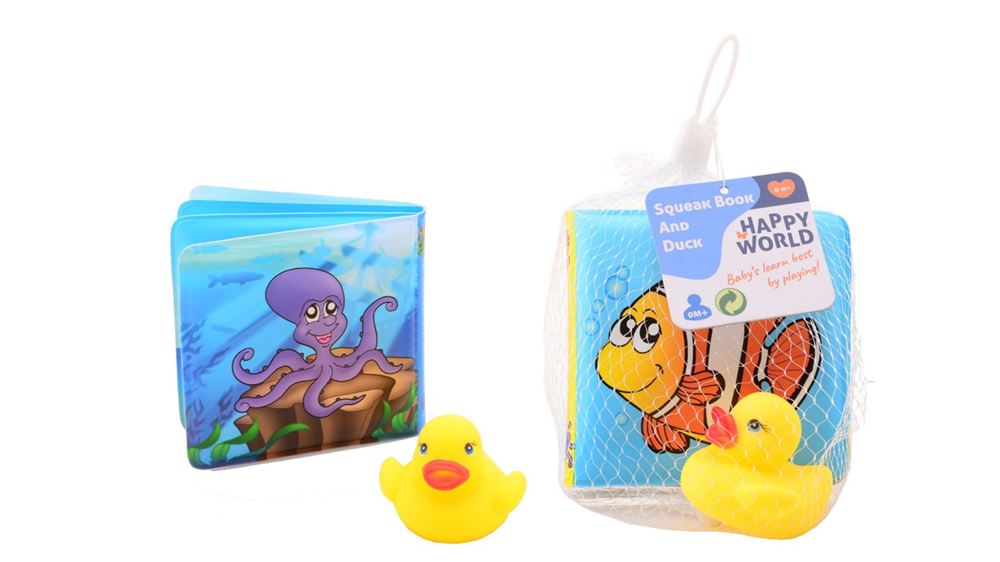 Livret de bain : monde heureux avec canard. 0+
