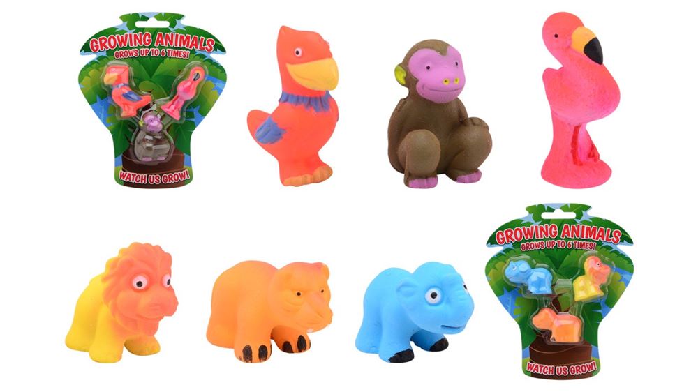 Johntoy john jouet animaux en croissance 3 pièces