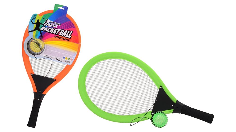 Tennis set racket met returnbal. 2 ass.