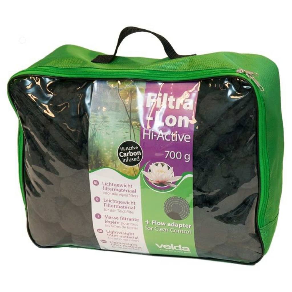 Velda vijverfilter matériau filtra-lon hi-activ 700 g noir