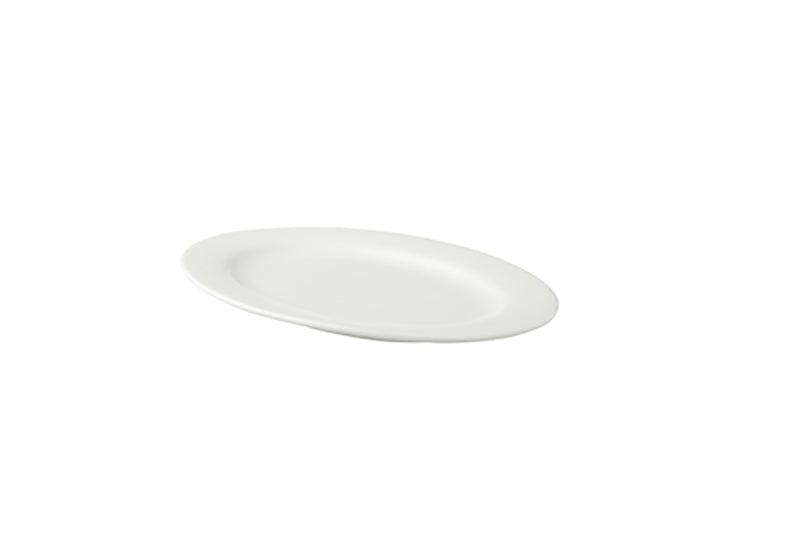 Assiette plate blanche 23x16 royalivory