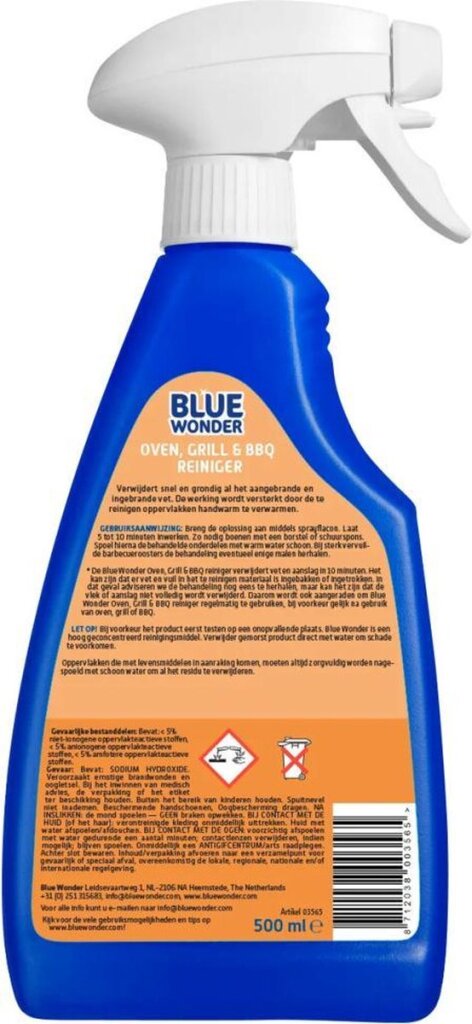 Spray nettoyant pour four et barbecue Blue Wonder