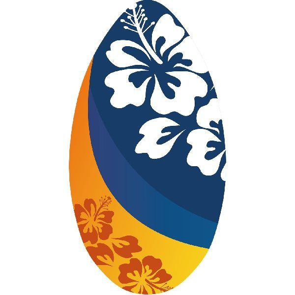 Sportx skimboard fleur orange bleu 100 cm