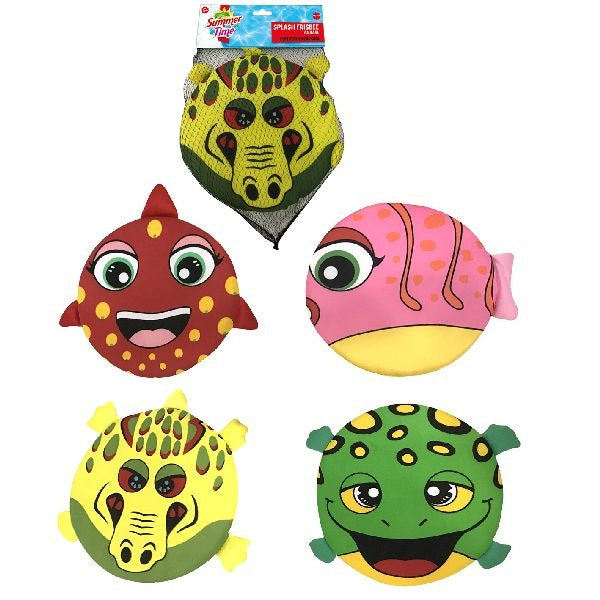 Summertime splash frisbee animal 4 cul.