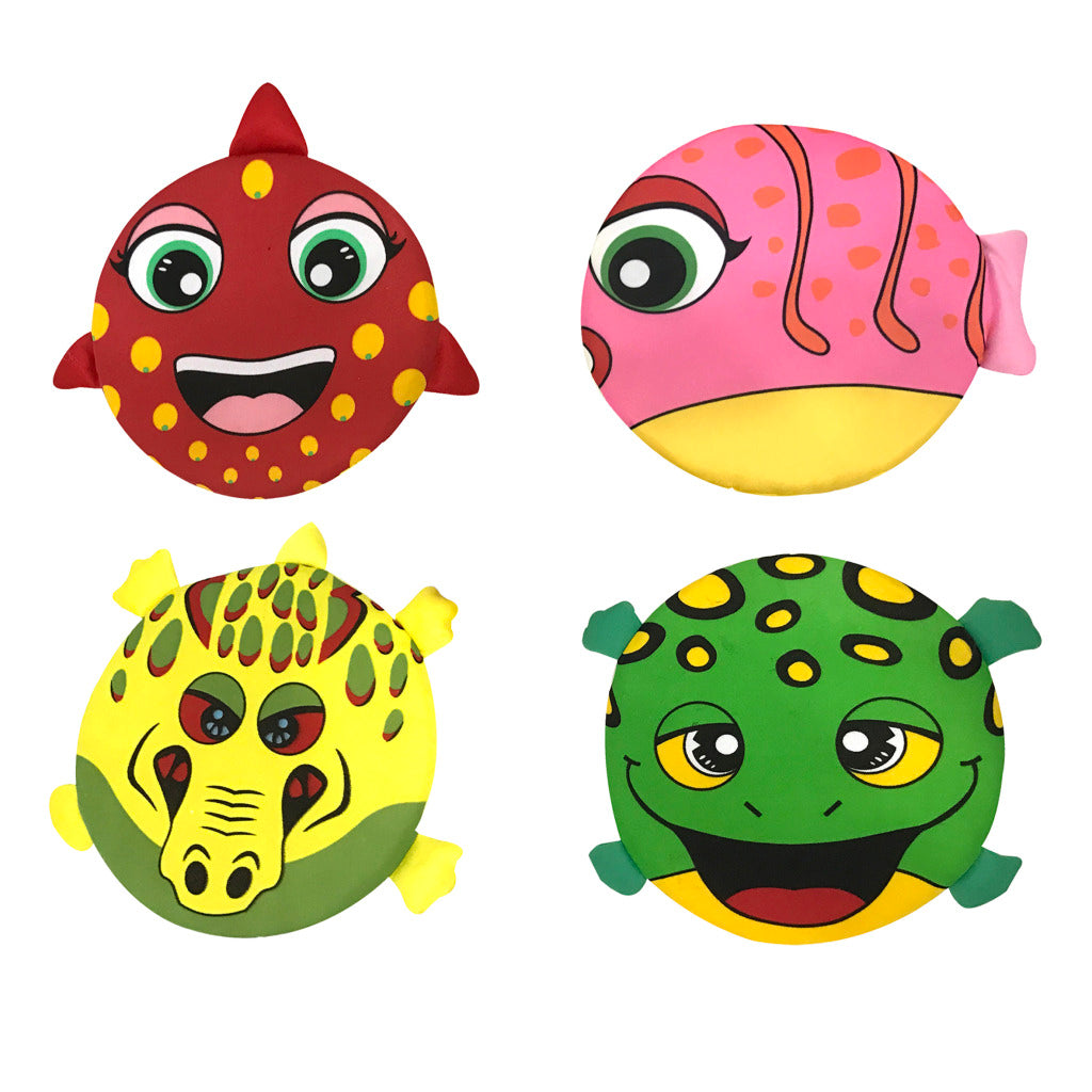 Summertime splash frisbee animal 4 cul.