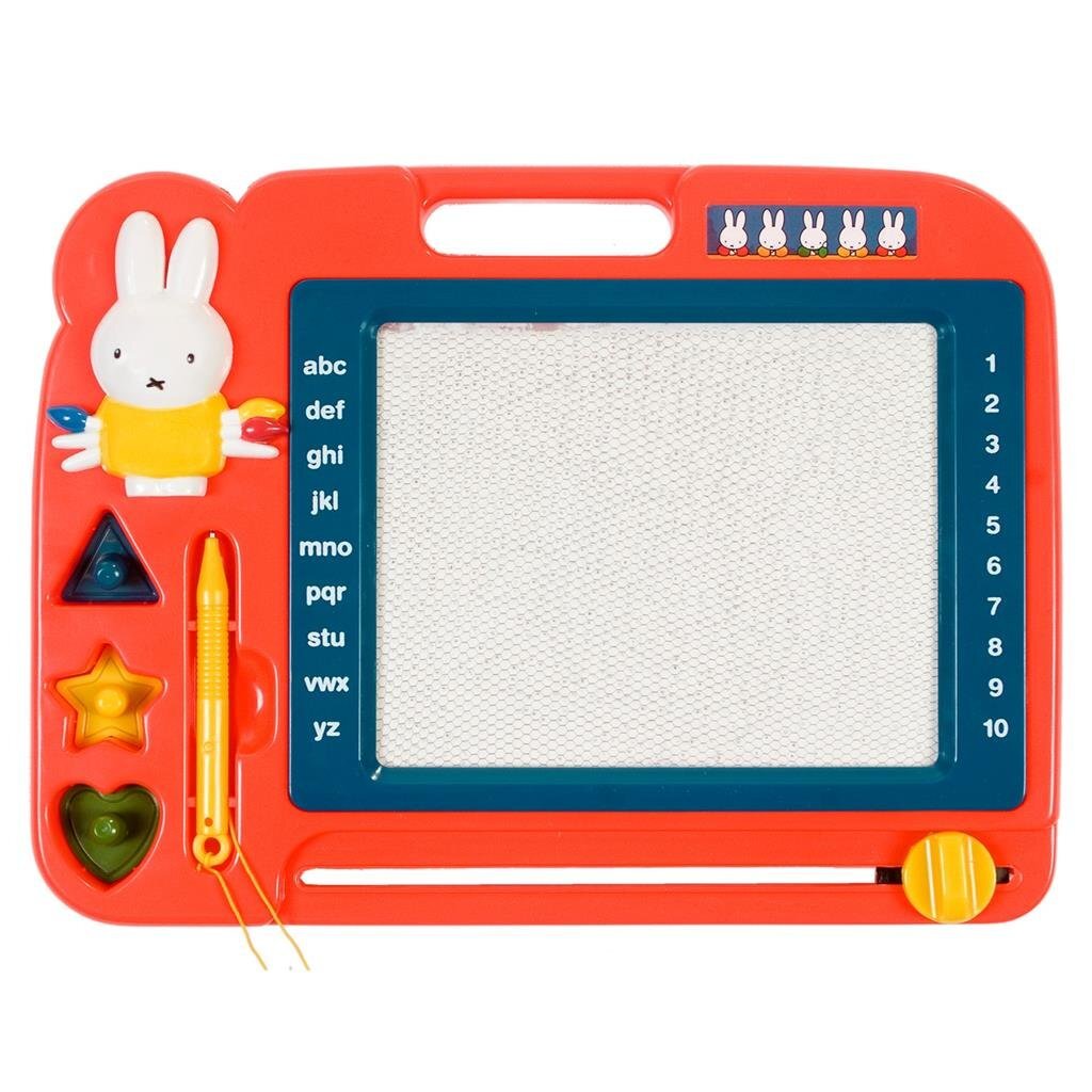 Planche à dessin magnétique Miffy avec stylo + 3 tampons