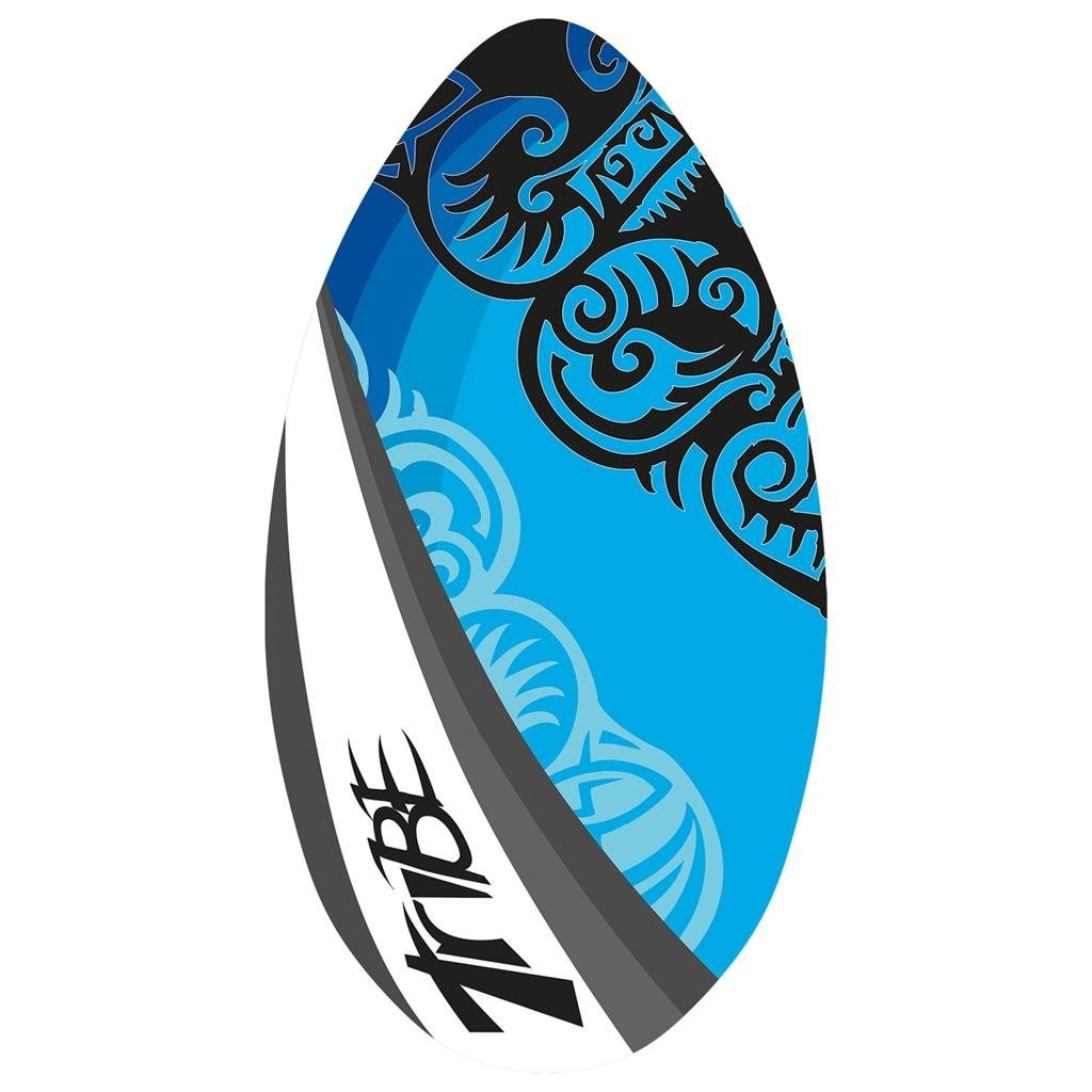 Skimboard en bois Sportx avec imprimé tribu bleue 94 cm