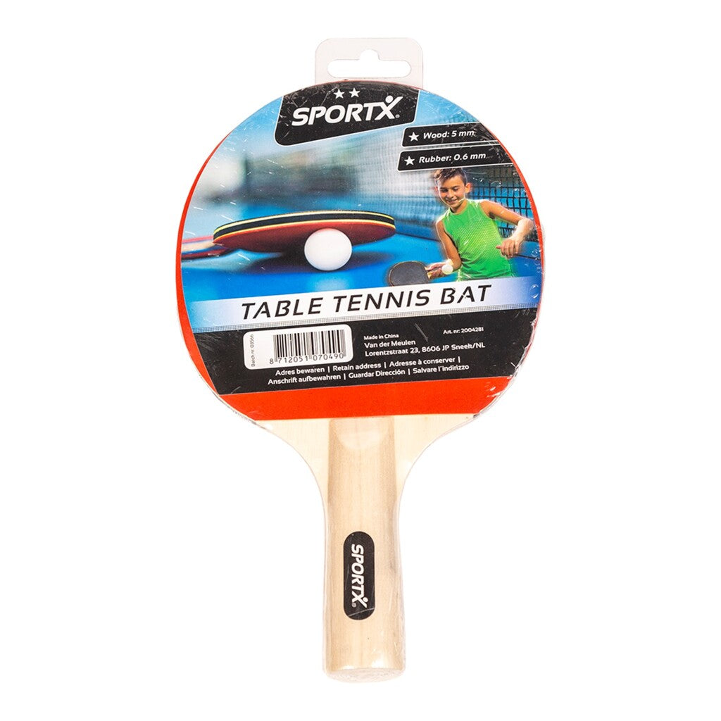 Sportx 2 étoiles Table Tennis Bat Wood Rubber