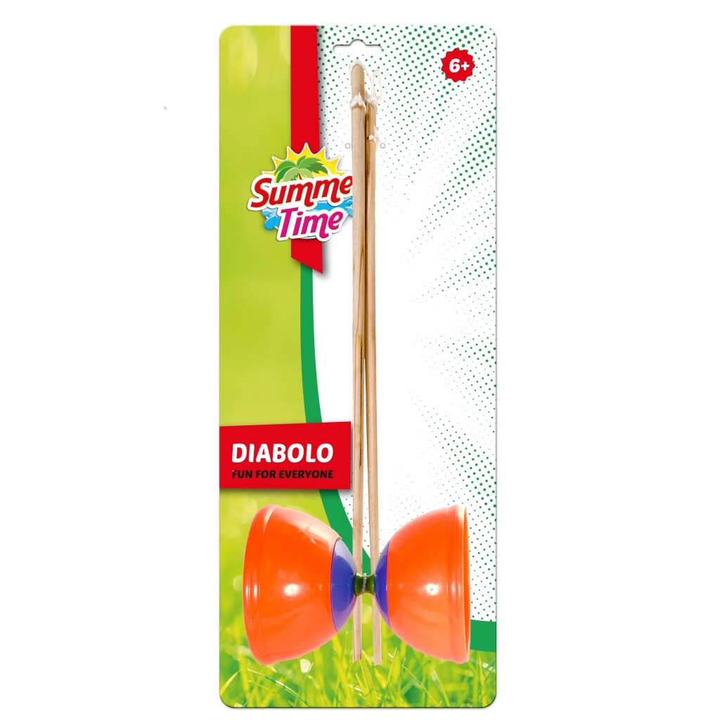 Diabolo d'été orange bleu