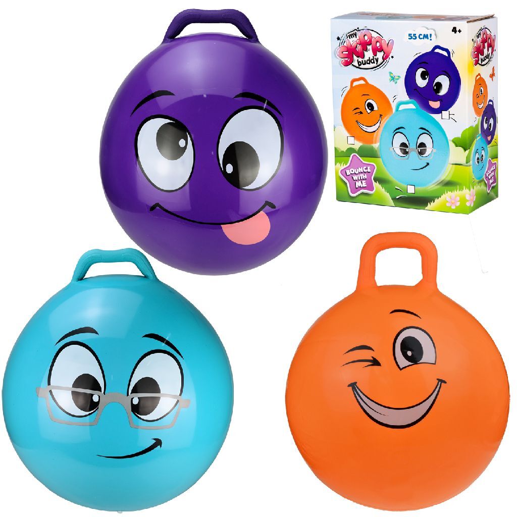 Balle Skippy Buddy Basic Skippy 55cm assortie