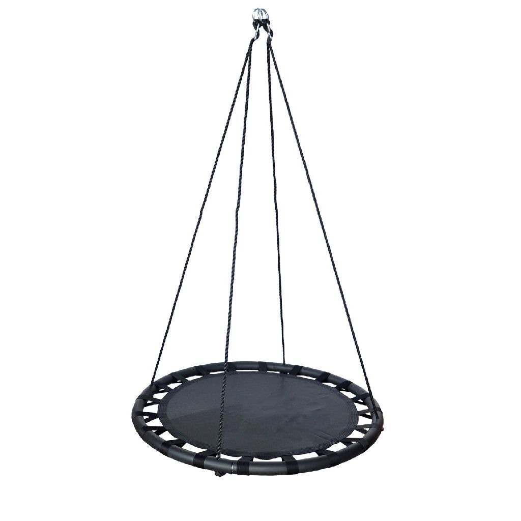 Swing de jeu en plein air Matt Black, 100 cm