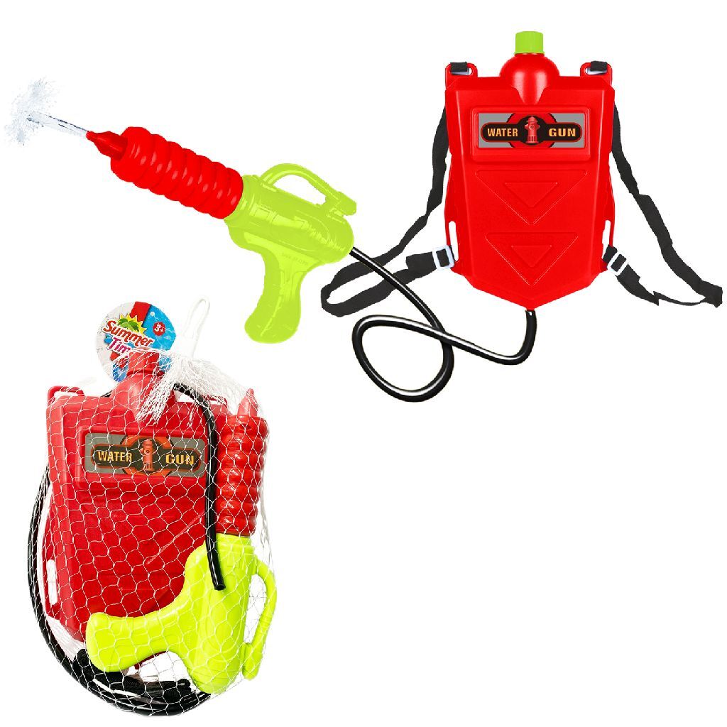 Pistolet à eau pompiers Summertime 2000 ml rouge jaune