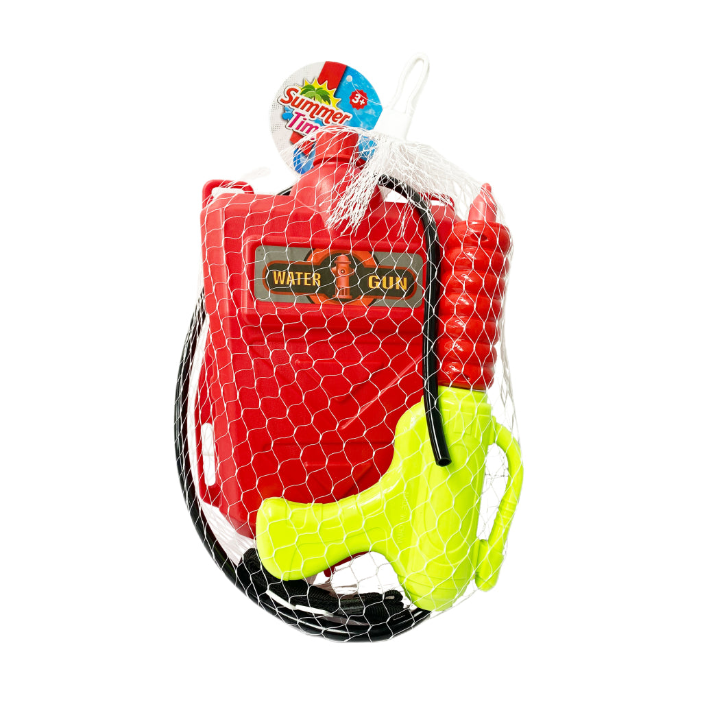 Pistolet à eau pompiers Summertime 2000 ml rouge jaune