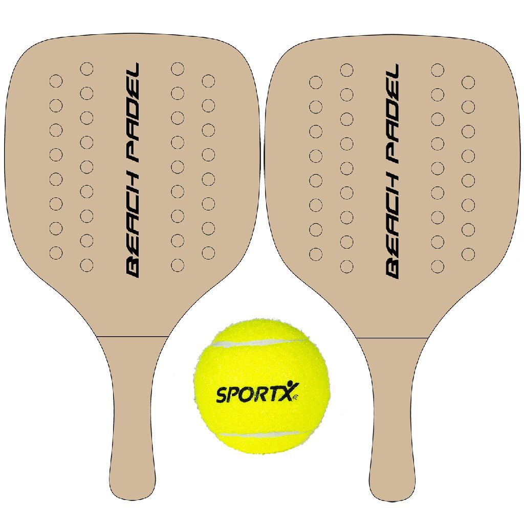 Set de padel de plage en bois Summertime