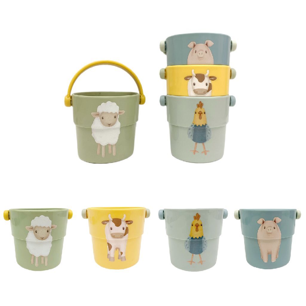Tasses de bain Little Dutch Farm, 4 pcs.