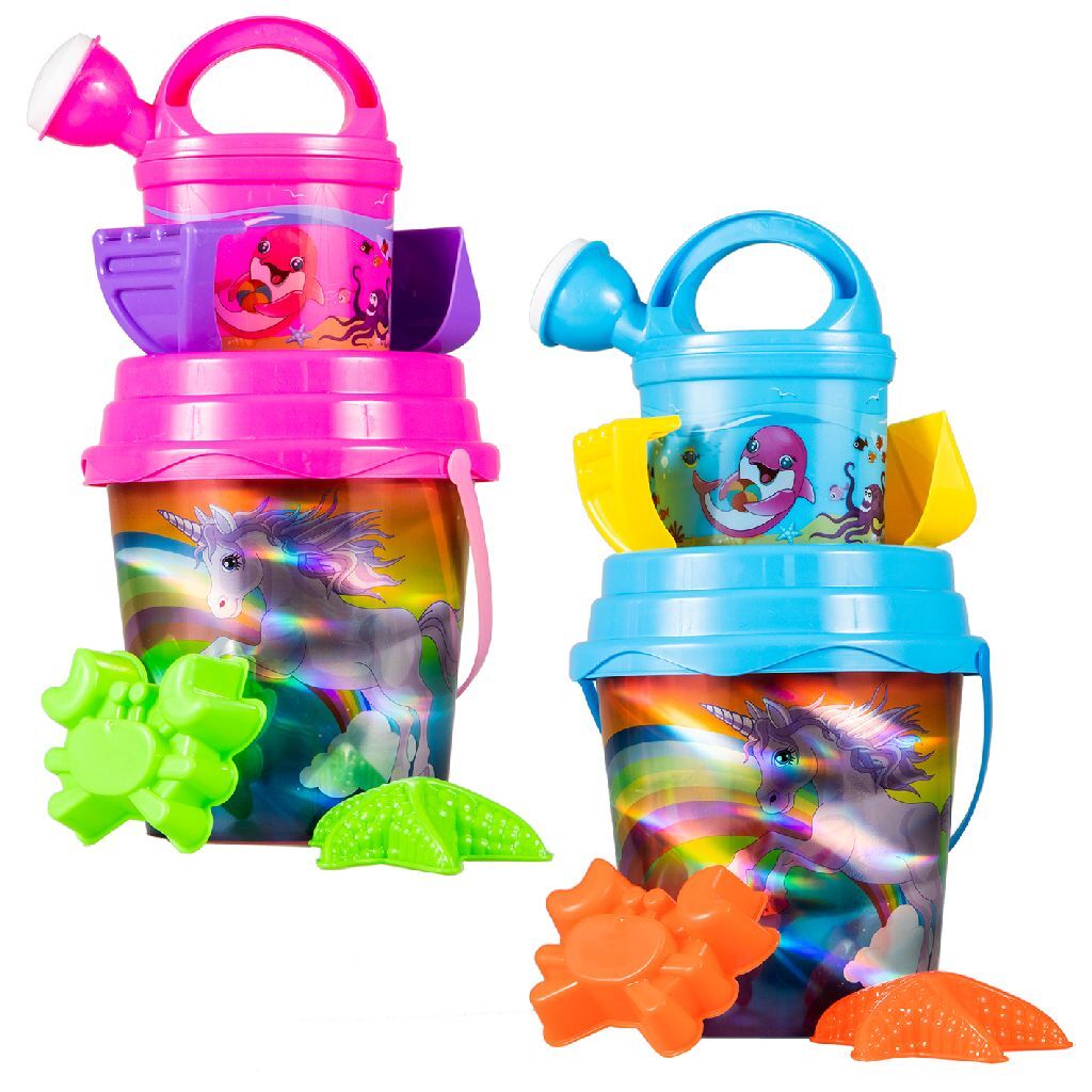 Ensemble de plage d'été impression laser licorne 7pcs 2ass