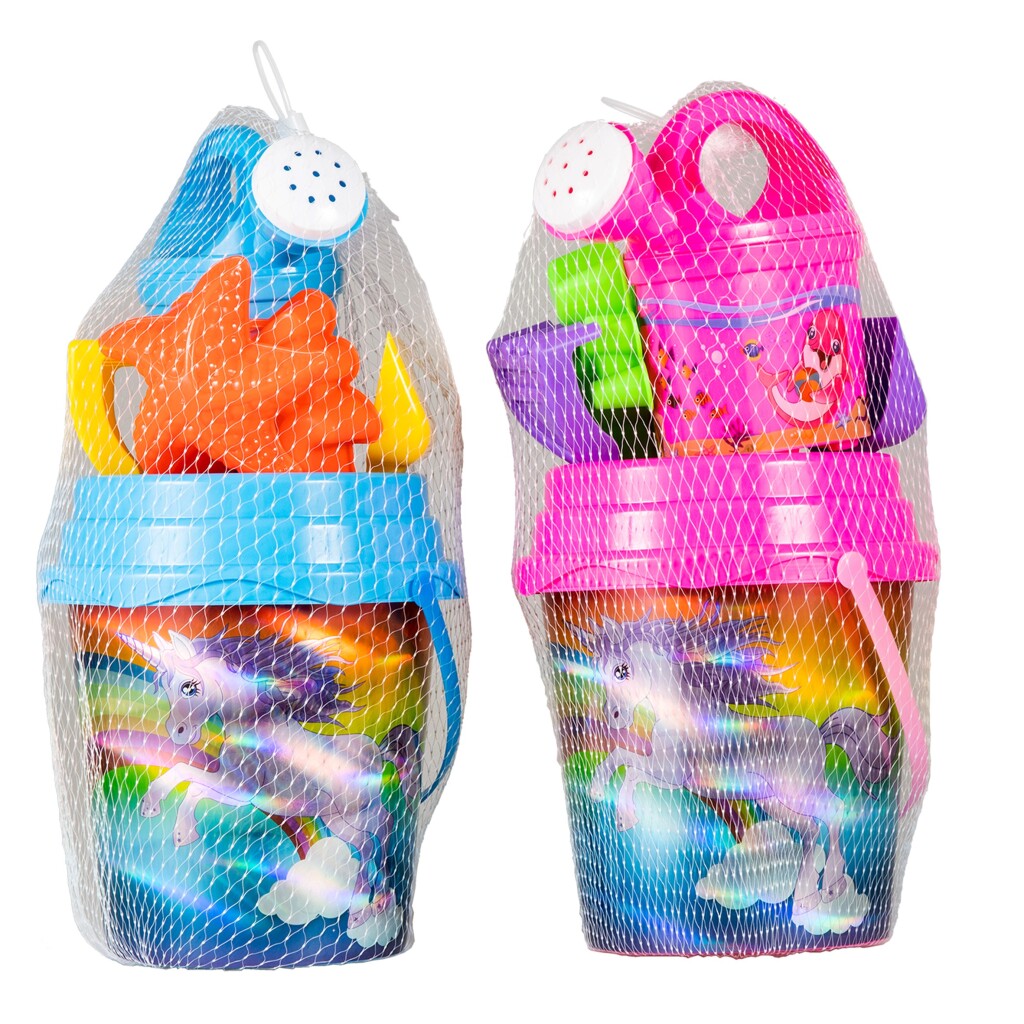 Ensemble de plage d'été impression laser licorne 7pcs 2ass
