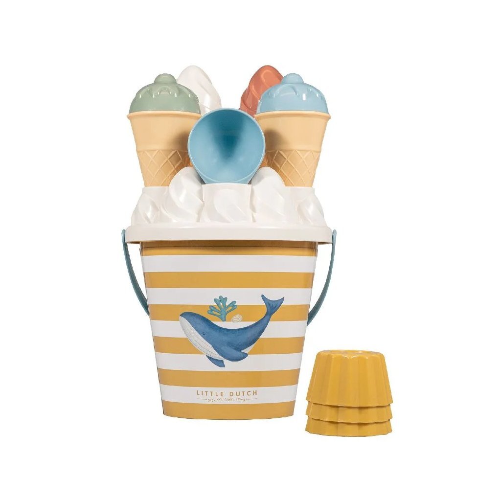 Ensemble de seaux à glace bleus Little Dutch Ocean Dreams, 14 pièces.