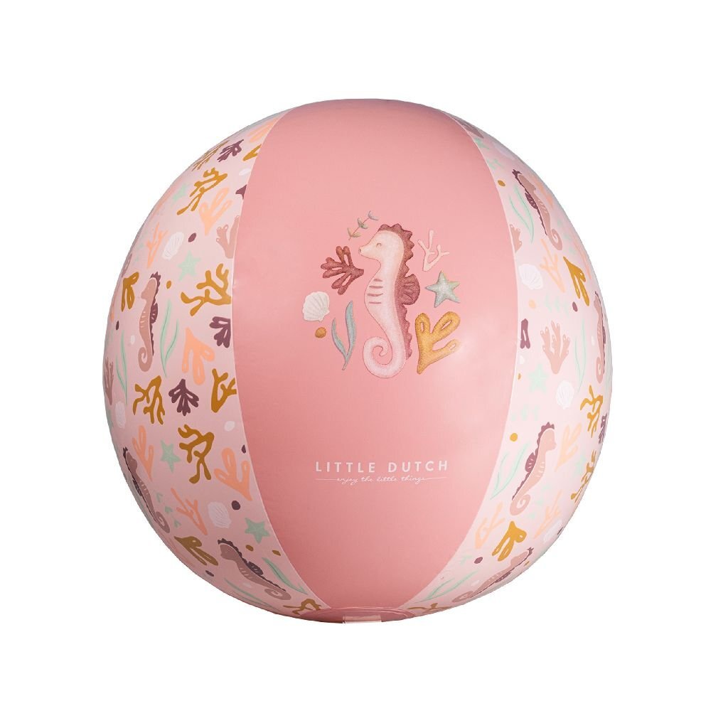Ballon de plage Little Dutch Ocean Dreams rose, 35 cm
