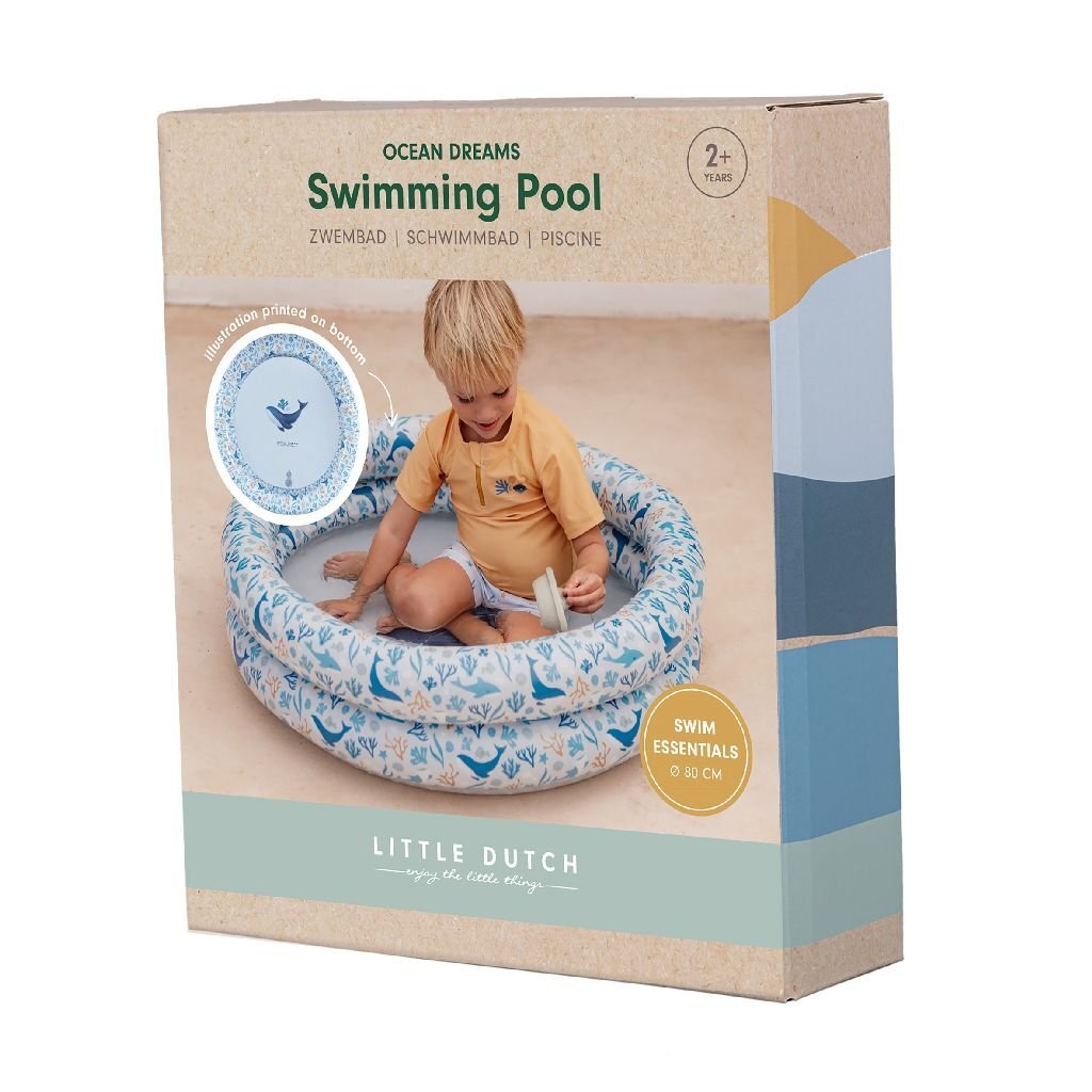Piscine Little Dutch Ocean Dreams bleue, 80 cm