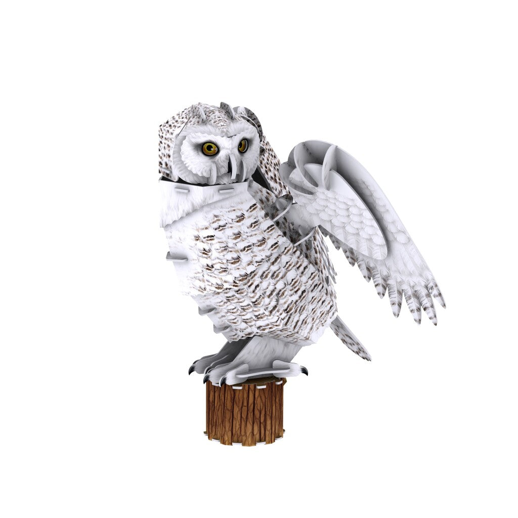 Puzzle 3D cubique amusant National Geographic Harfang des neiges 32 pièces