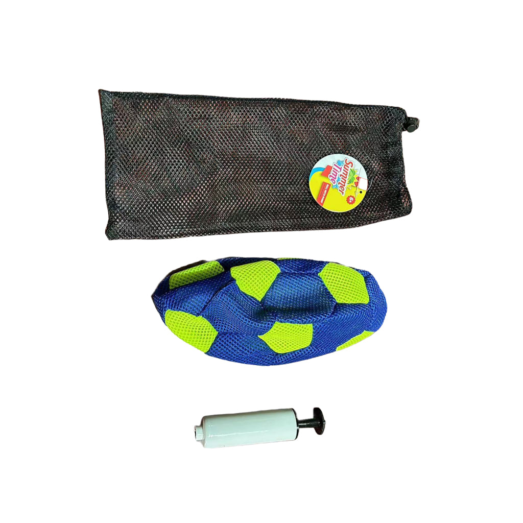 Ballon gonflable Summertime avec pompe bleu vert