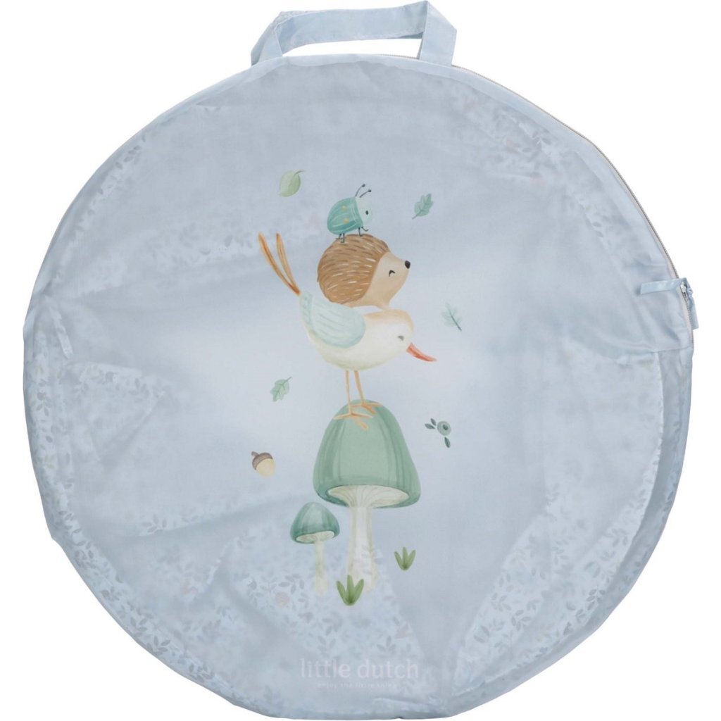 Little Dutch Forest Friends tunnel rampant 180x46 cm bleu