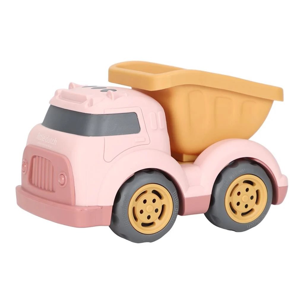 Petit camion benne hollandais 17 cm rose