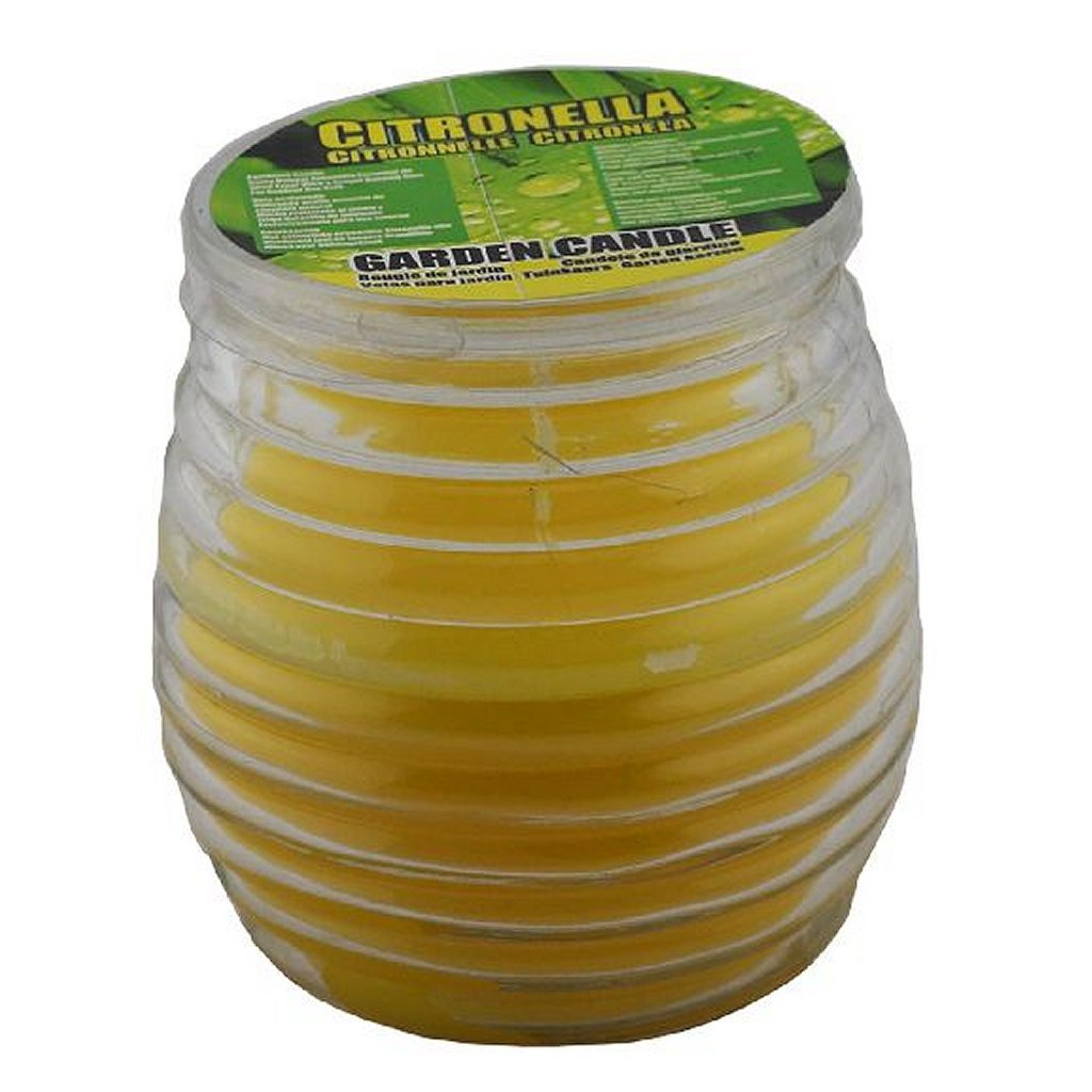 Bougie basique à la citronnelle dans un pot en verre 8,5 cm