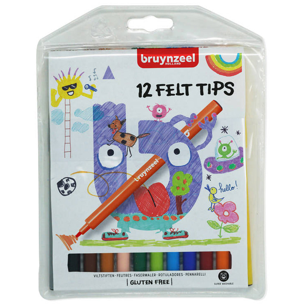 Stylos feutre Bruynzeel Kids, 12 pcs.