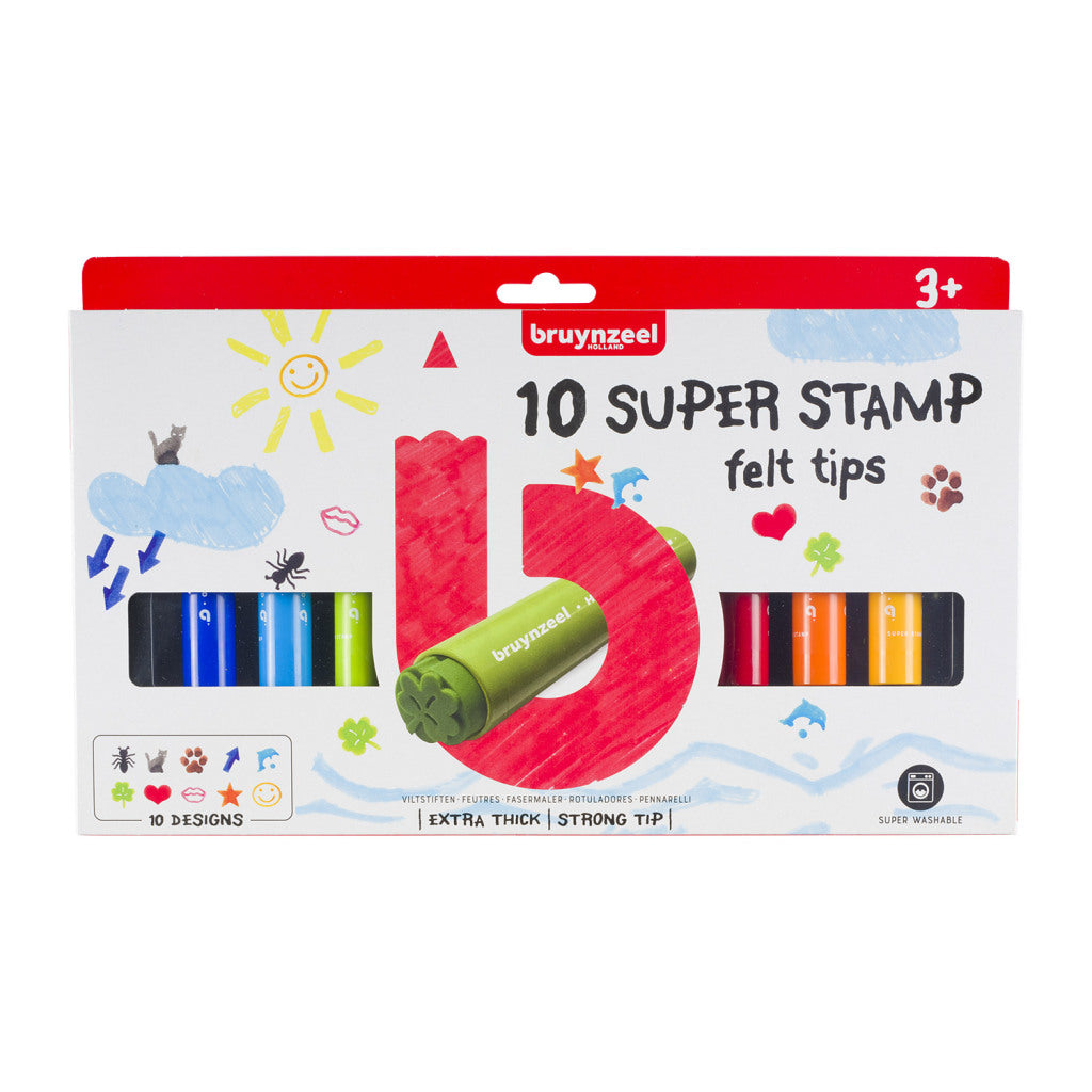 Marqueurs Super Stamp Bruynzeel, 10 pcs.