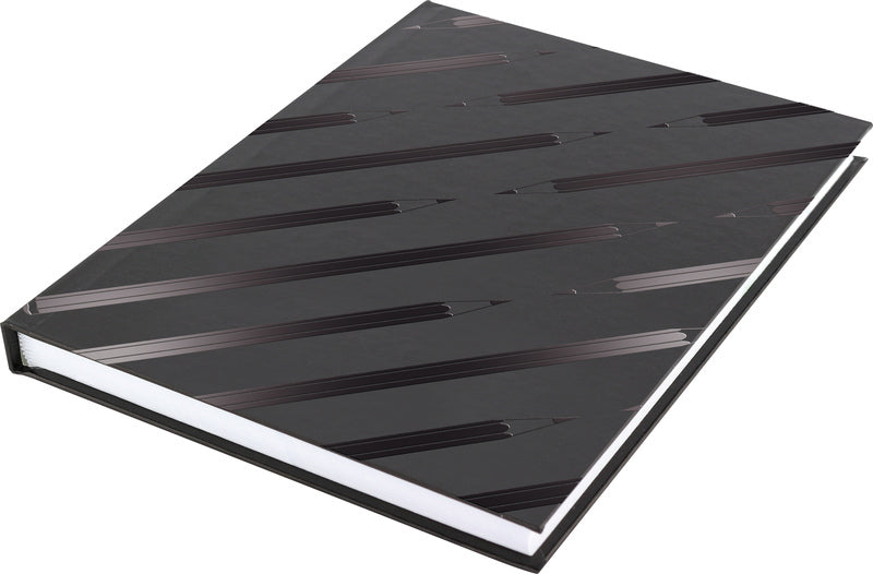 Kangaro k-5585 livre factice a5 couverture rigide vierge 80 pages 140 g/m² design noir