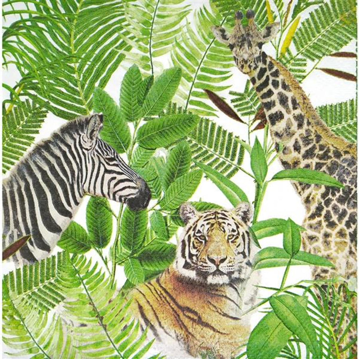 Serviettes Ambiente safari 33cm