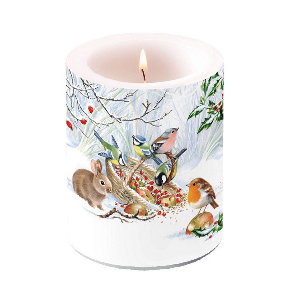 Ambiente Ambiente Winter Treat Bougie pilier 75 heures de combustion 10x12 cm