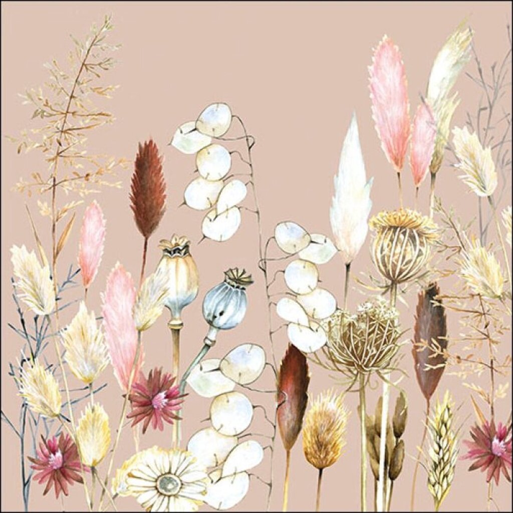 Serviettes Ambiente 25x25cm pot-pourri 20 pièces