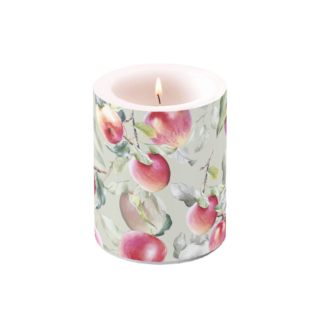 Bougie pilier Ambiente pommes fraîches 75 heures de combustion 10x12 cm