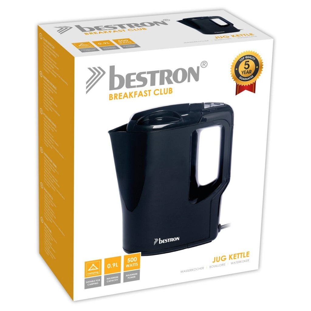 Bestron awk810 bouilloire 1l 500w noir