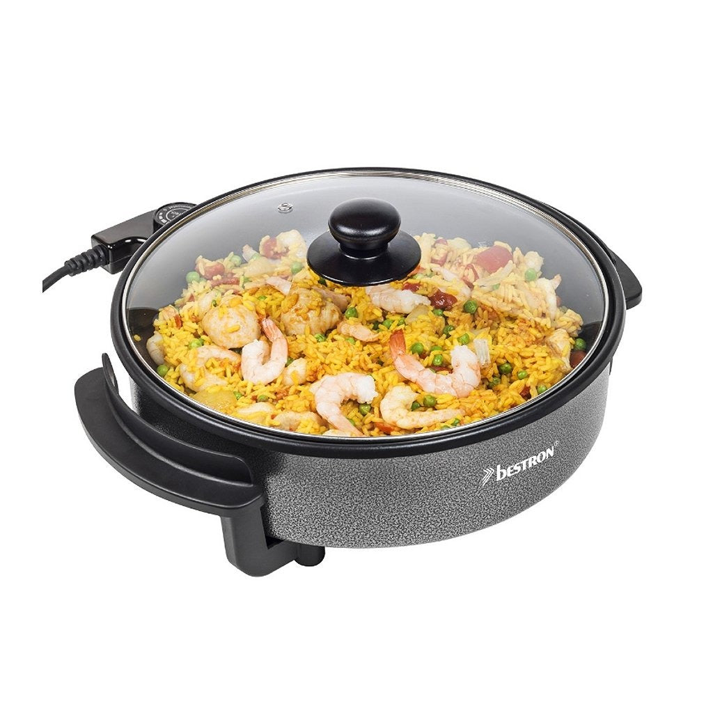 Bestron ahp1200 poêle électrique multifonctionnelle de fête noir